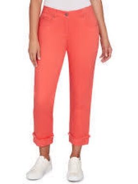 Hugo Boss Pink Cropped Slim Jeans